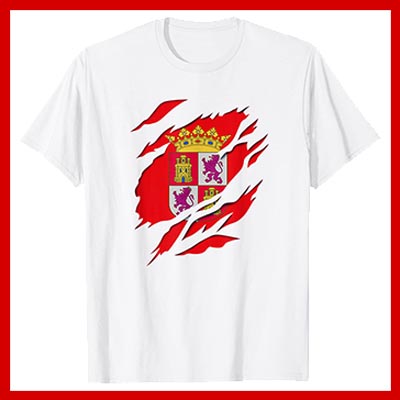 comprar online camiseta manga corta bandera escudo castilla y leon