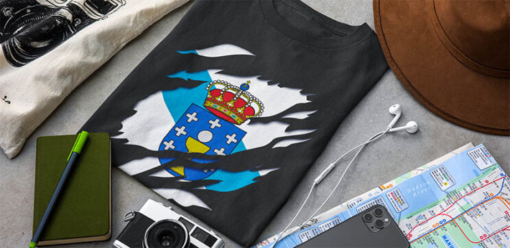 comprar online camiseta bandera de Galicia - Galiza