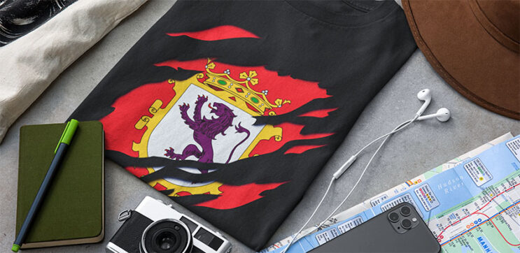 comprar amazon camiseta manga corta bandera leon ciudad