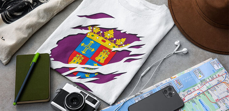 comprar amazon camiseta manga corta bandera palencia ciudad