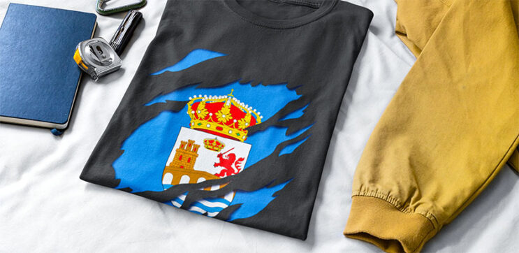 comprar online camiseta manga corta bandera provincia ourense orense galicia