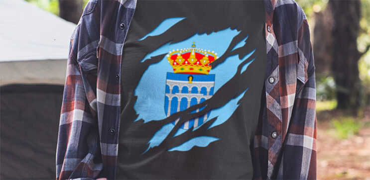 comprar amazon camiseta manga corta bandera segovia ciudad