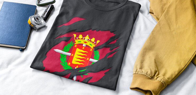 comprar en amazon camiseta manga corta bandera valladolid ciudad