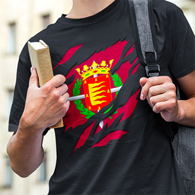 comprar en amazon camiseta manga corta bandera valladolid ciudad