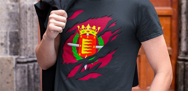 comprar online camiseta manga corta bandera valladolid ciudad