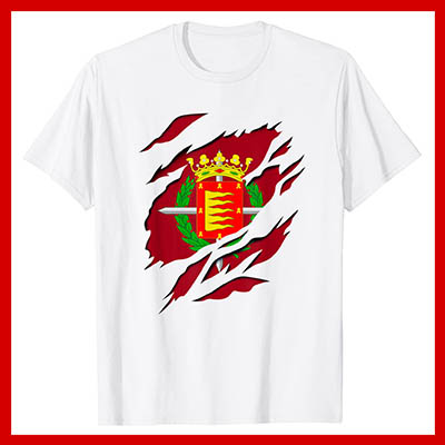 comprar online camiseta manga corta bandera valladolid ciudad