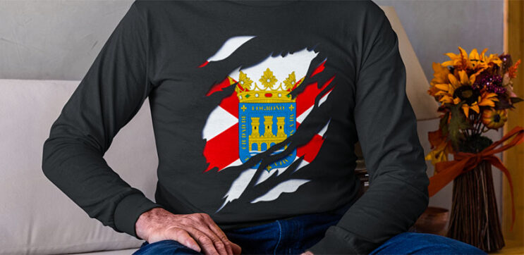 comprar en amazon camiseta manga larga bandera ciudad logroño la rioja