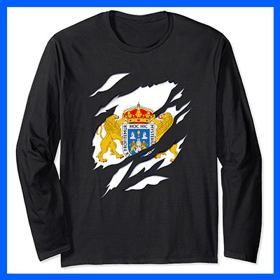 oferta camiseta manga larga bandera ciudad lugo galicia