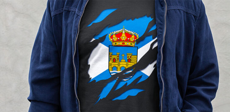 comprar amazon camiseta manga larga bandera ciudad pontevedra galicia