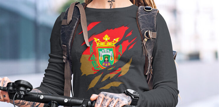 comprar amazon camiseta manga larga bandera de burgos ciudad