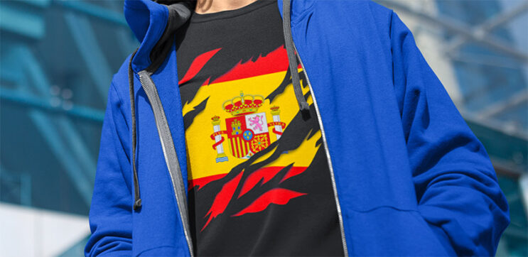 comprar amazon camiseta manga larga bandera de españa escudo