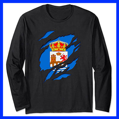 comprar online camiseta manga larga bandera provincia ourense orense galicia