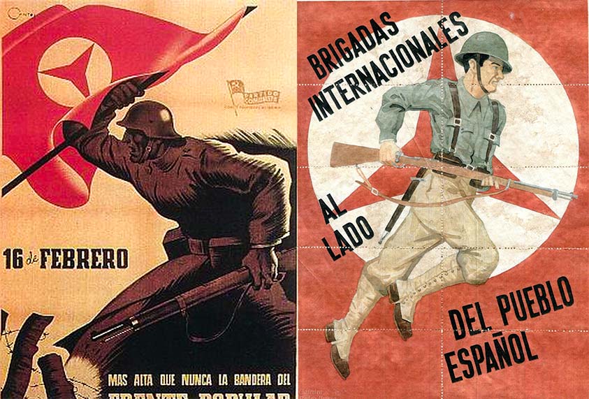 carteles brigadas internacionales guerra civil española 