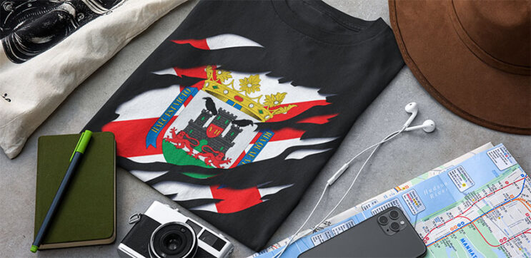 comprar amazon camiseta manga corta bandera ciudad vitoria pais vasco