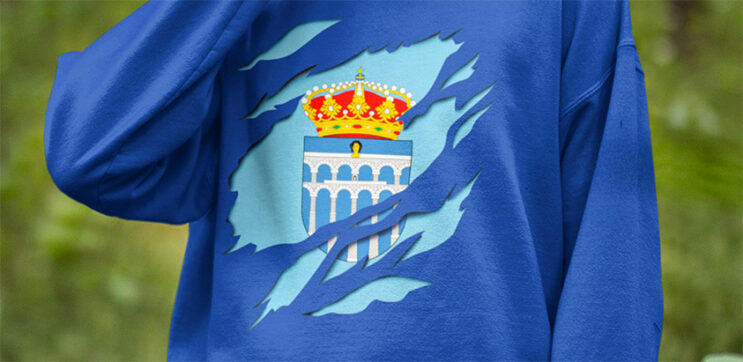 comprar online sudadera bandera segovia ciudad