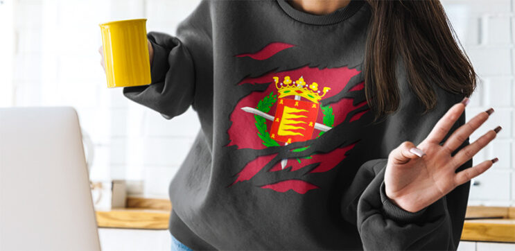 comprar online sudadera bandera valladolid ciudad